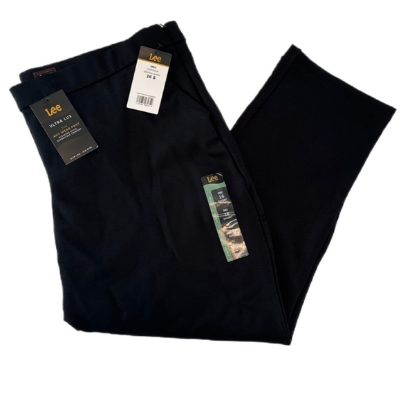 Lee Ultra Lux Comfort Any Wear Slim Ankle Pant - Women's 16S- Black - Picture 2 of 14